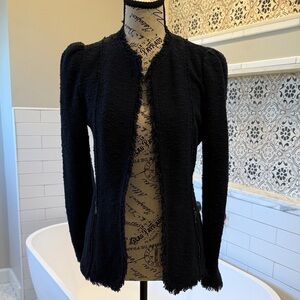 Rebecca Taylor Navy Textured Jacket 0